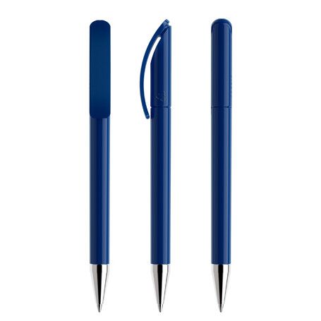 prodir DS3 TPC Twist Kugelschreiber Metall-Spitze - poliert - blau-337