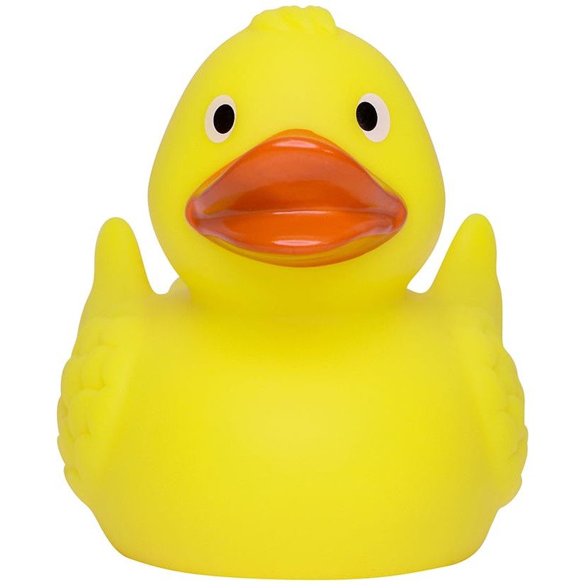Renn-Ente mit Metallplatte mittel - gelb - orange-964