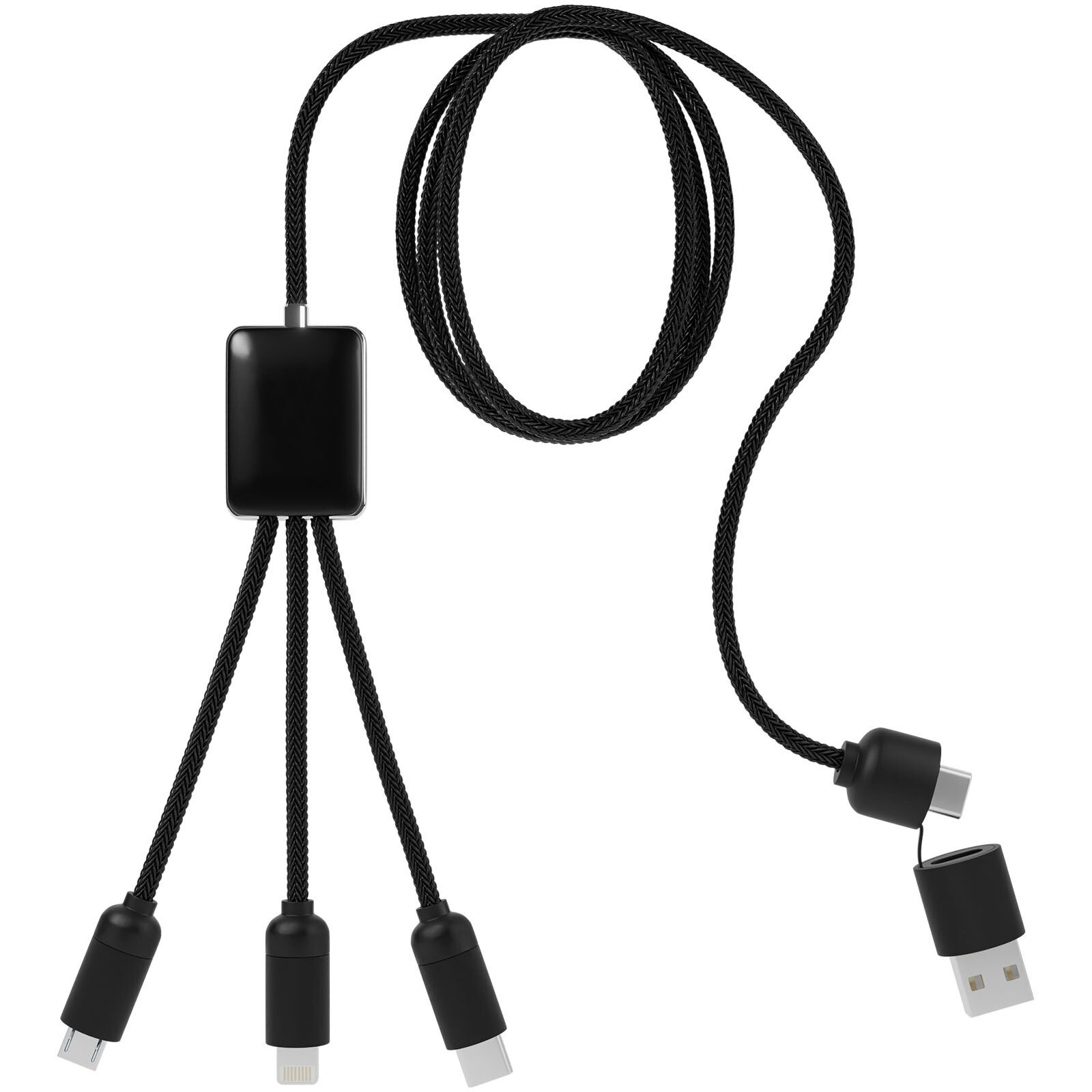 SCX.design C28 Erweitertes 5-in-1-Ladekabel - rot -  schwarz-192