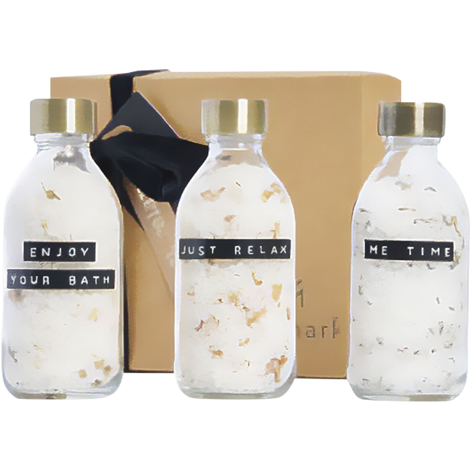 Wellmark Just Relax 3-teiliges Badesalz-Set, 200 ml - transparent klar-362