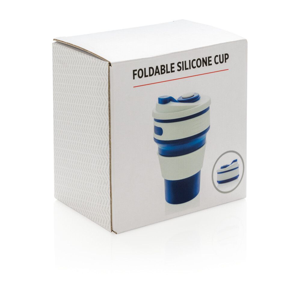 faltbarer Silikon-Becher - blau-707