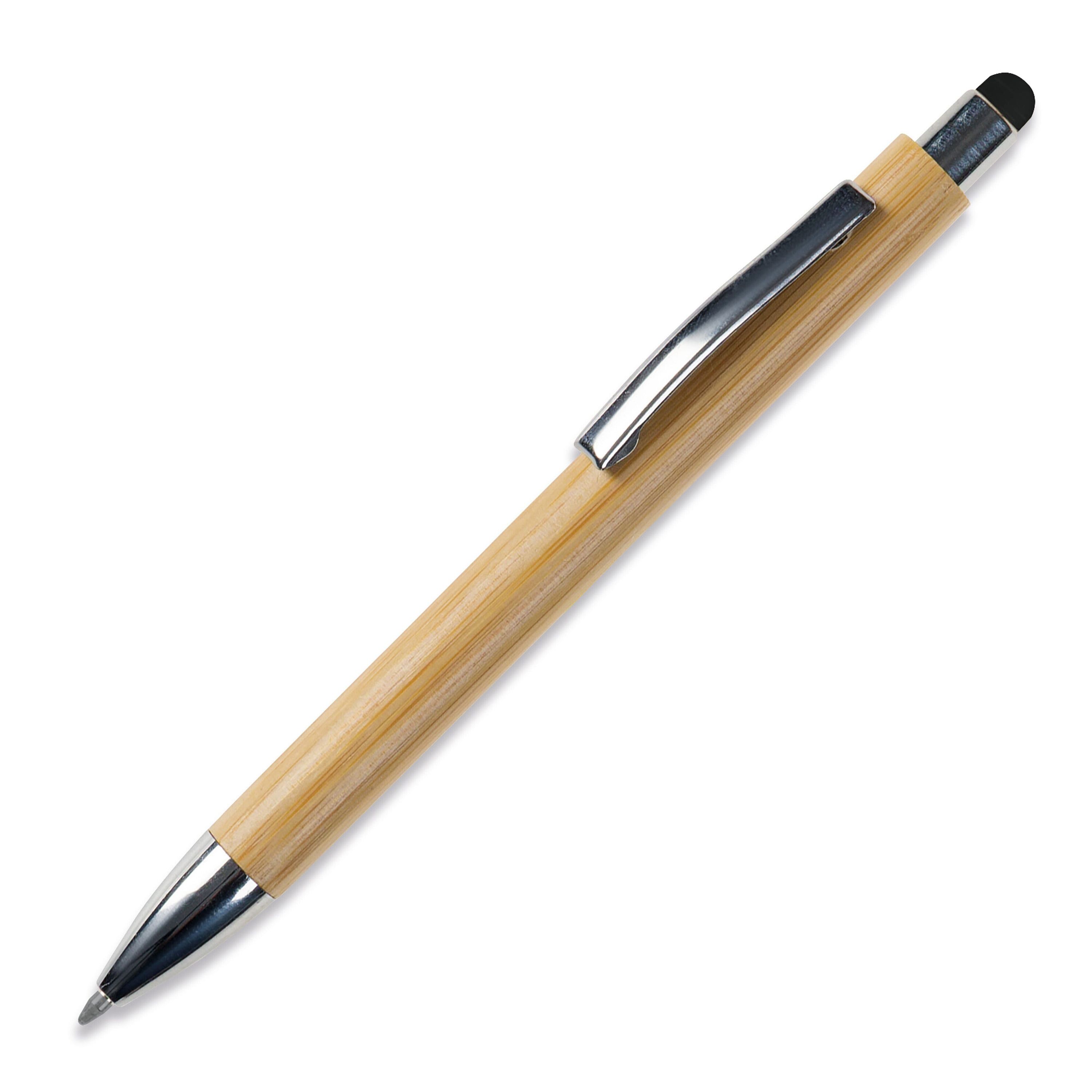 Bambus Kugelschreiber New York mit Touchpen - schwarz-957
