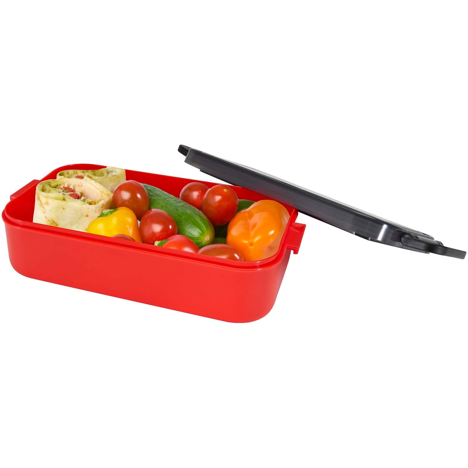 Snappy 1000 ml Lunchbox und Besteckset - rot-367
