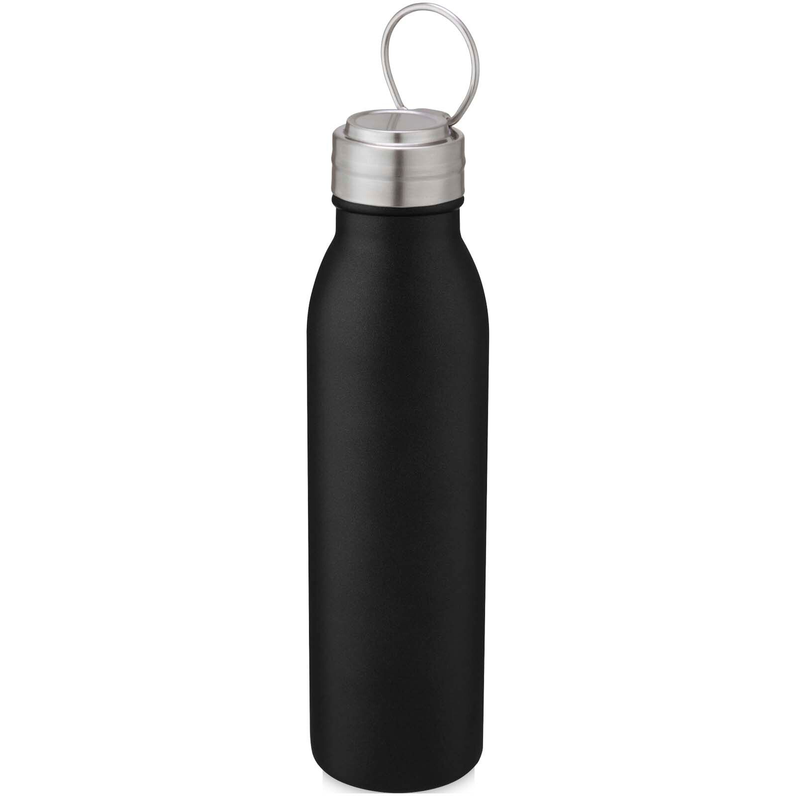 Harper 720 ml RCS-zertifizierte Sportflasche aus Edelstahl mit Metallschlaufe - schwarz-72
