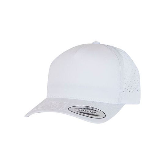 YP Classics 5 Panel Snapback - white-214