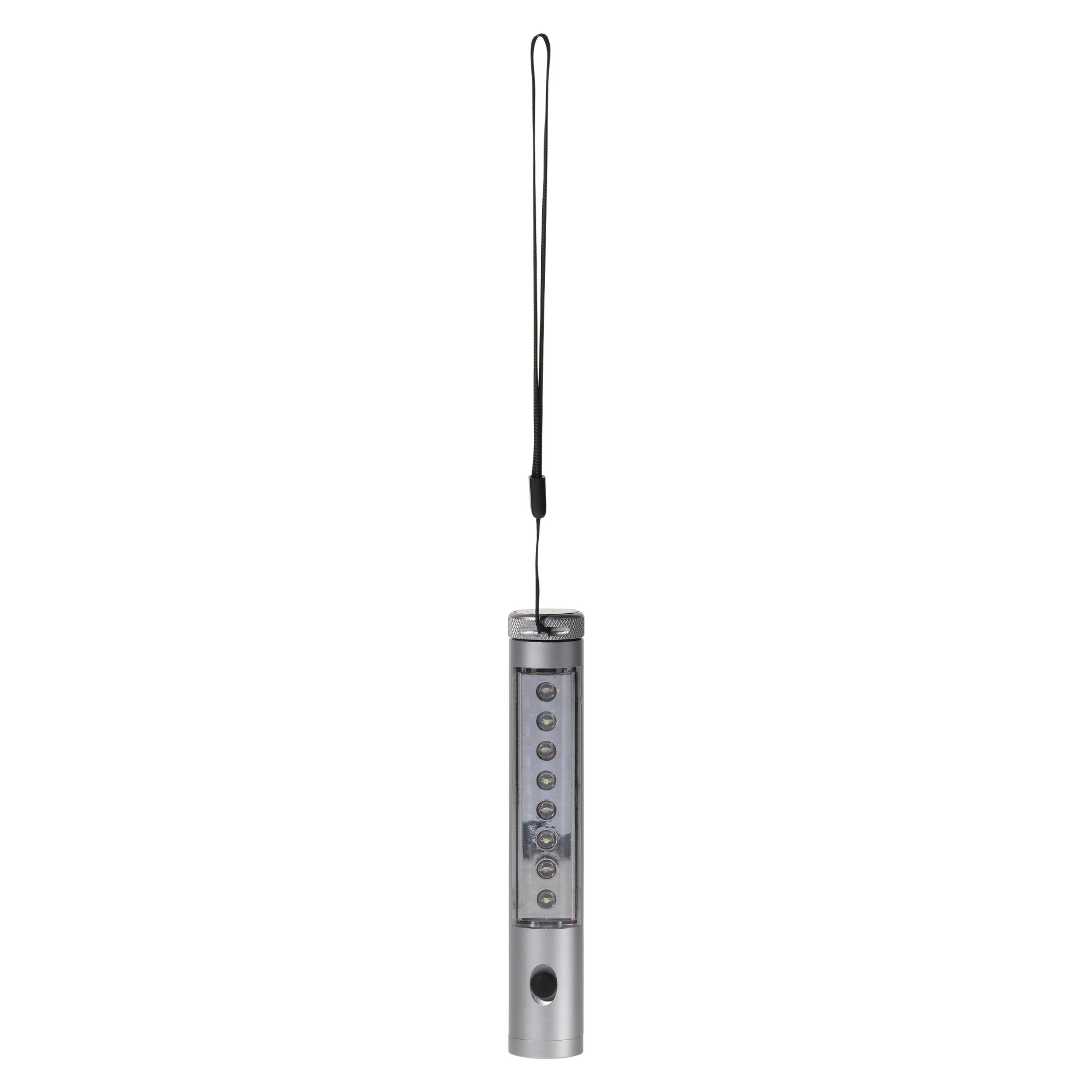 Aluminium Taschenlampe mit Magnet, 5+8 LED´s - silber-922