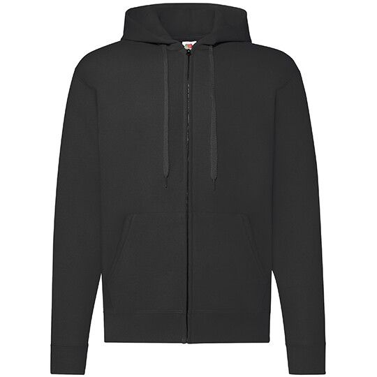 Classic Hooded Sweat Jacket - black-482
