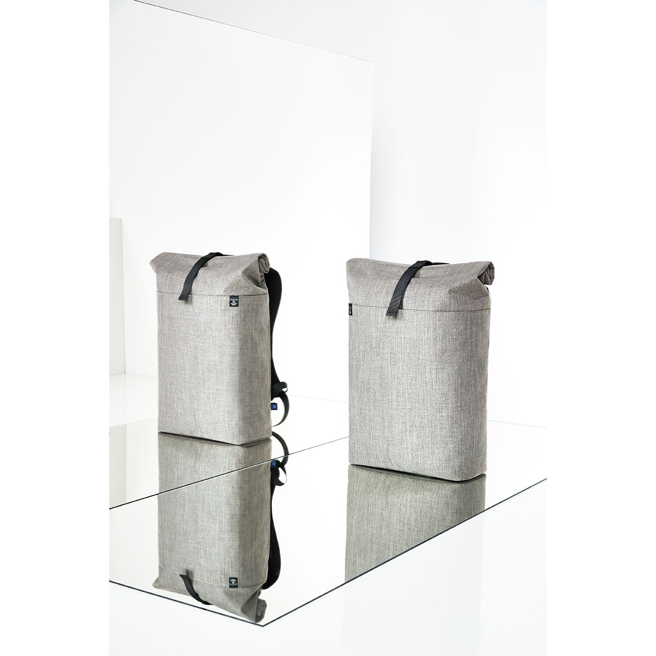 Notebook-Rollrucksack EUROPE - hellgrau meliert-653