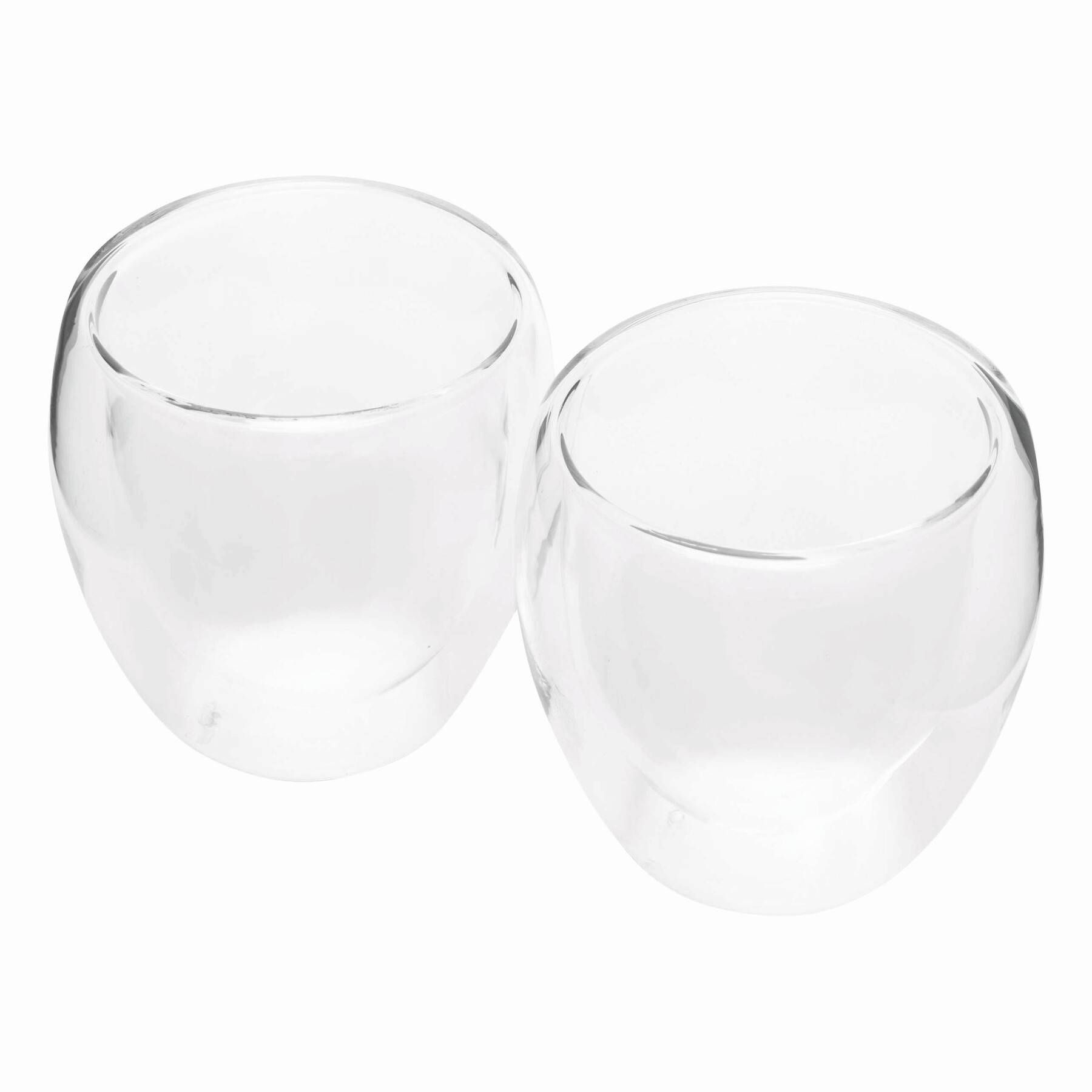 Gläser-Set, doppelwandig: 2er Set DRINK LINE S - transparent-420