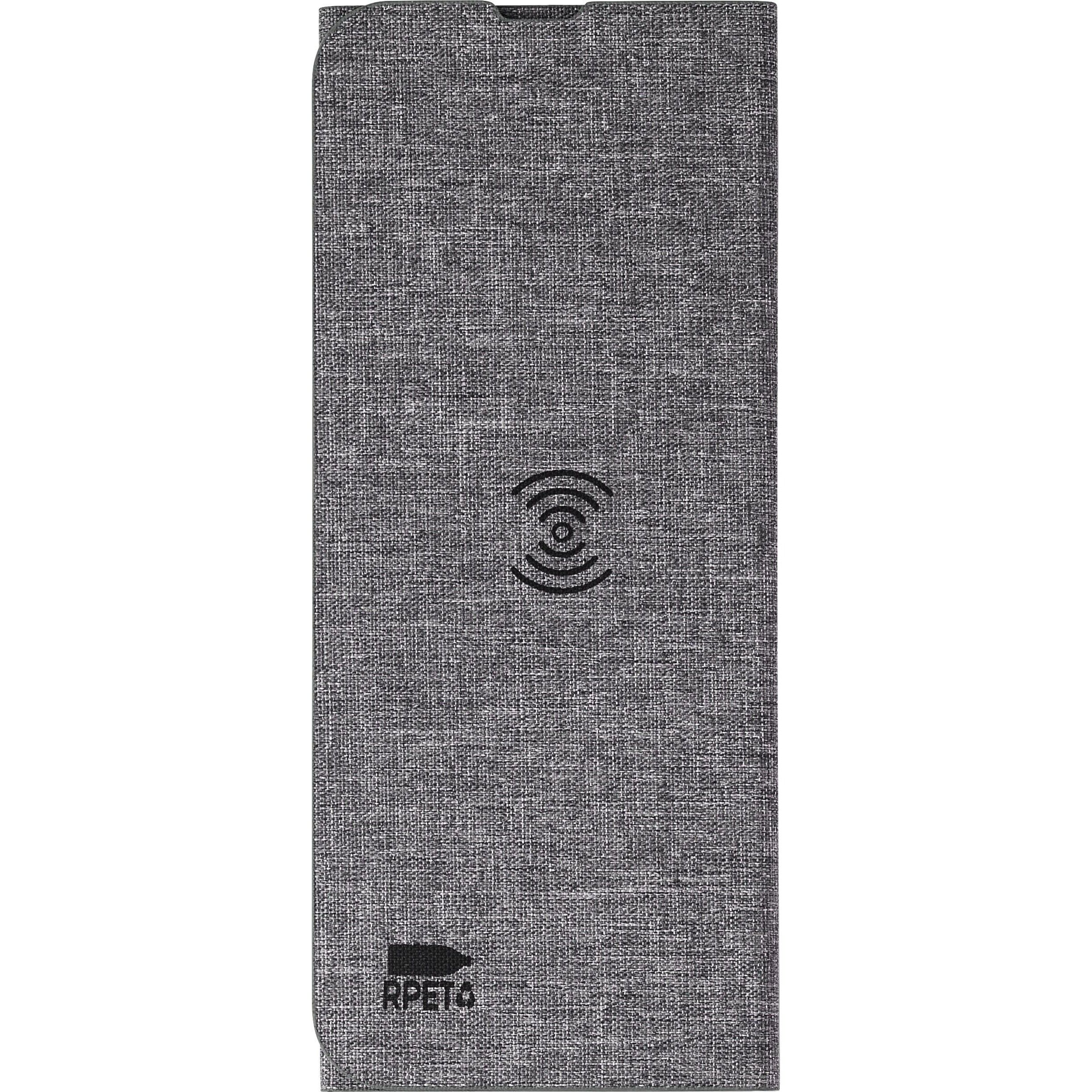 rPET kabellose Schnell-Ladematte Selene - grau-821