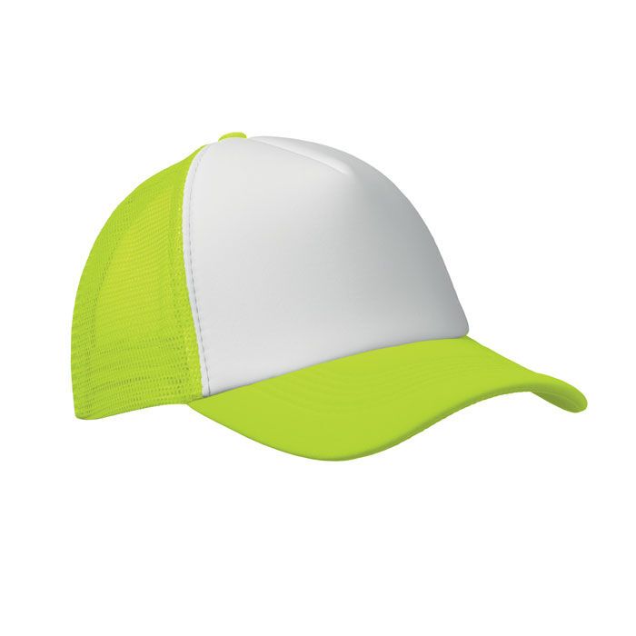 Truckers Cap BUBBLE - weiß - neongelb-497