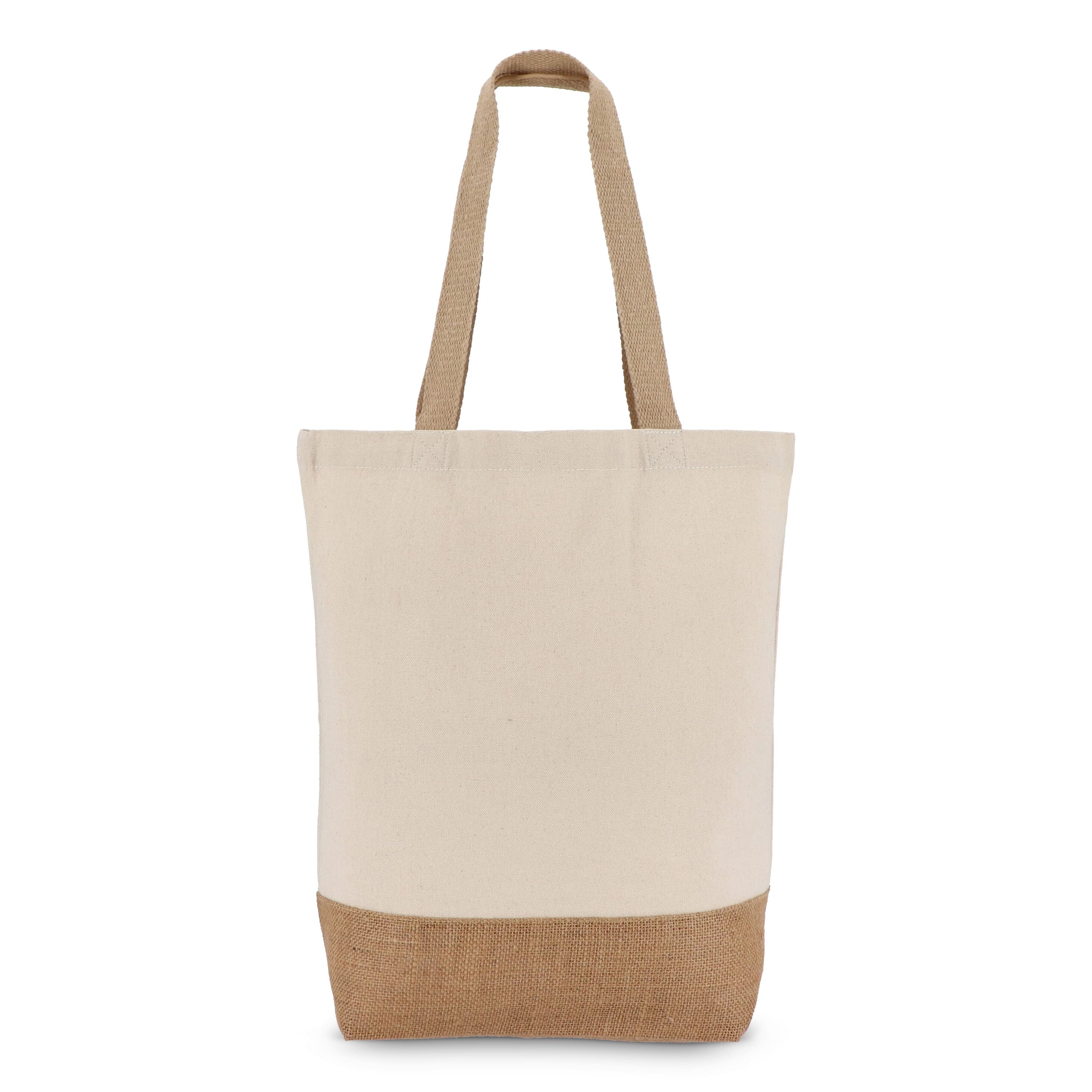 Baumwoll-Jute Tragetasche OEKO-TEX® 41 x 13 x 41cm 320g/m² - natur-819