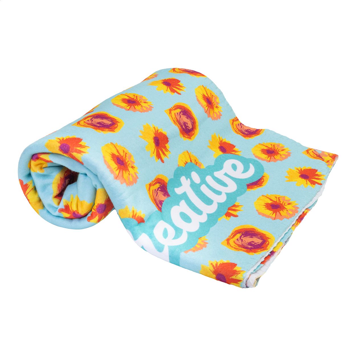 CreaFleece Individuelle Fleece-Decke, RPET - weiß-922