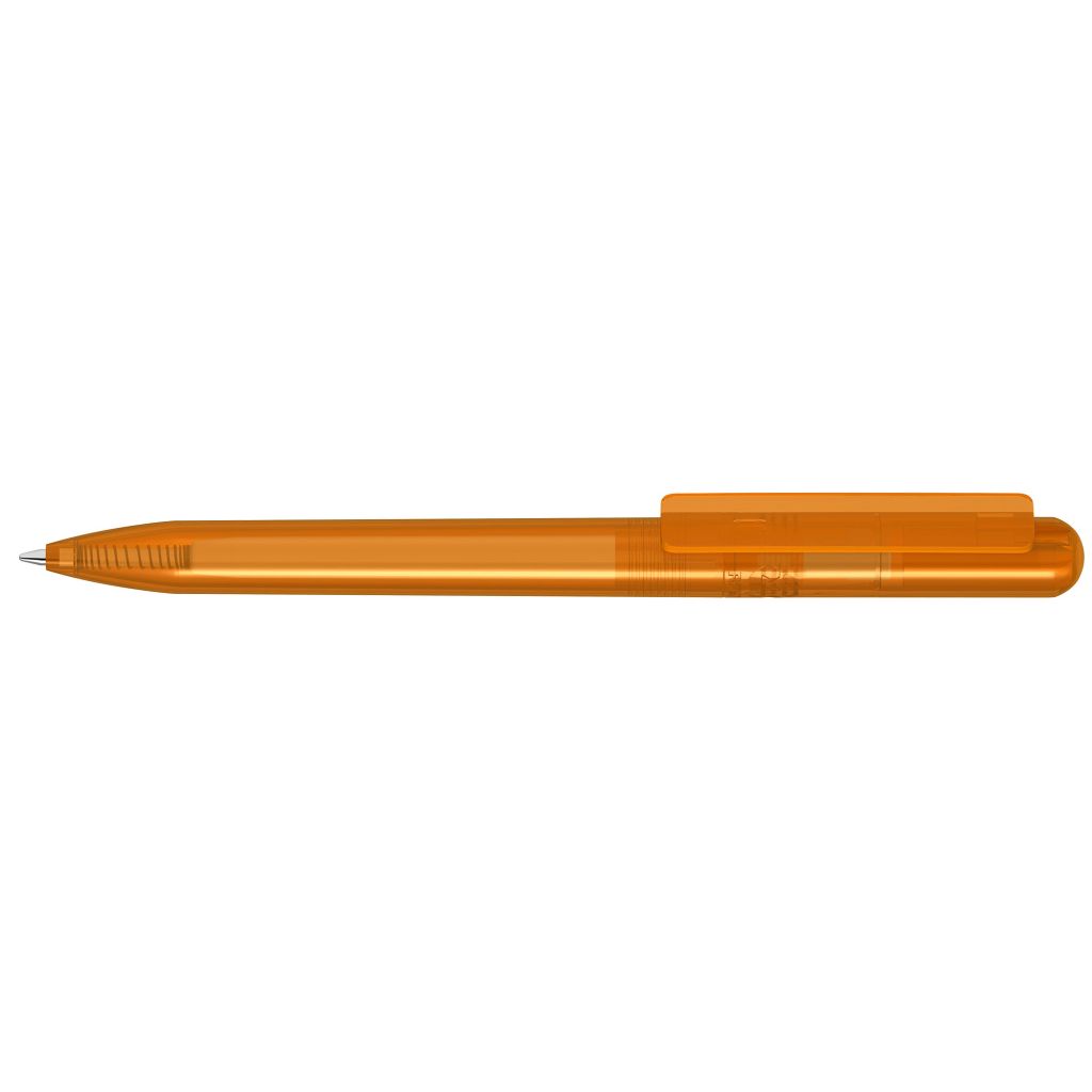 Recycled Pet Pen Change Transparent Drehkugelschreiber - orange-938