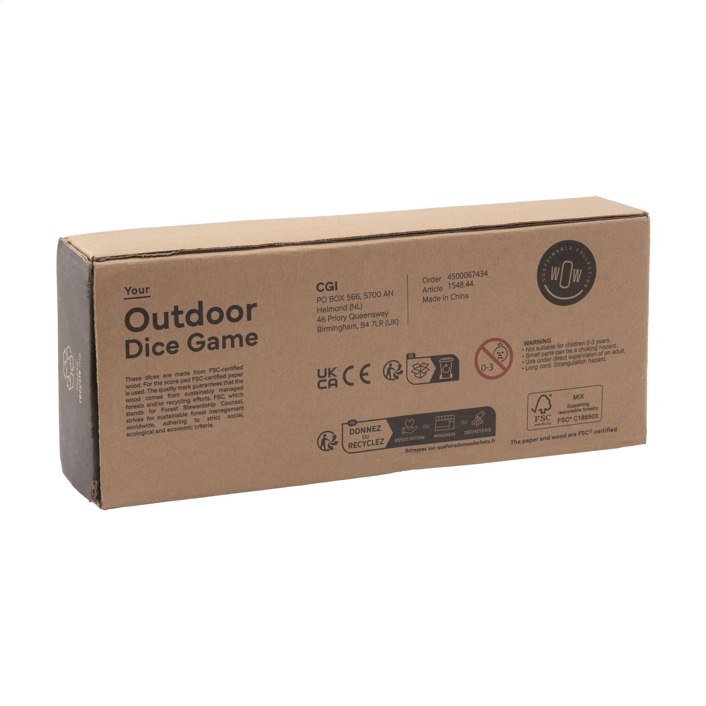 Outdoor Dice Game Würfelspiel - holz-518