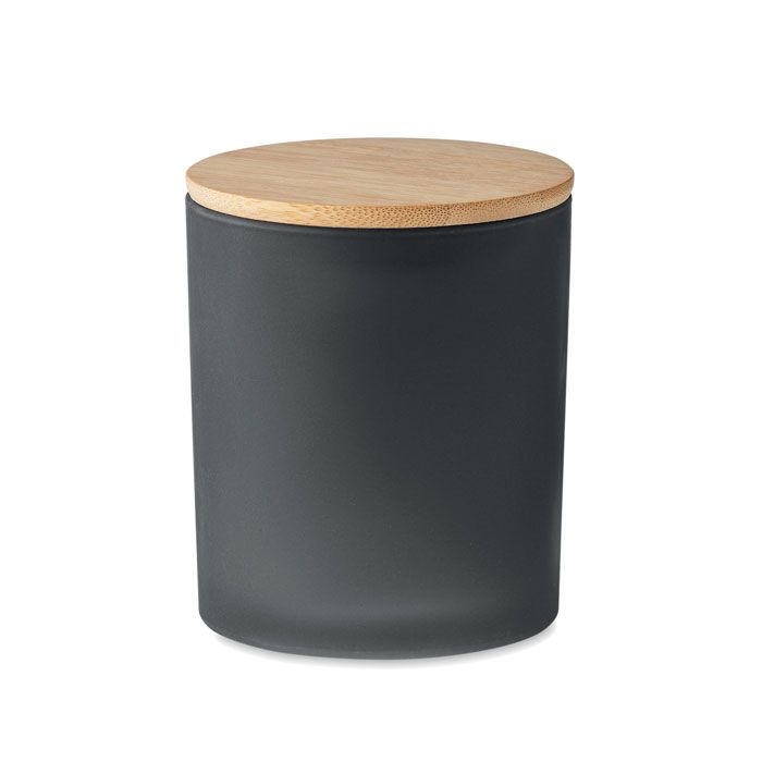 Kerze im Glas 200 g KEOPS MEDIUM - schwarz-137
