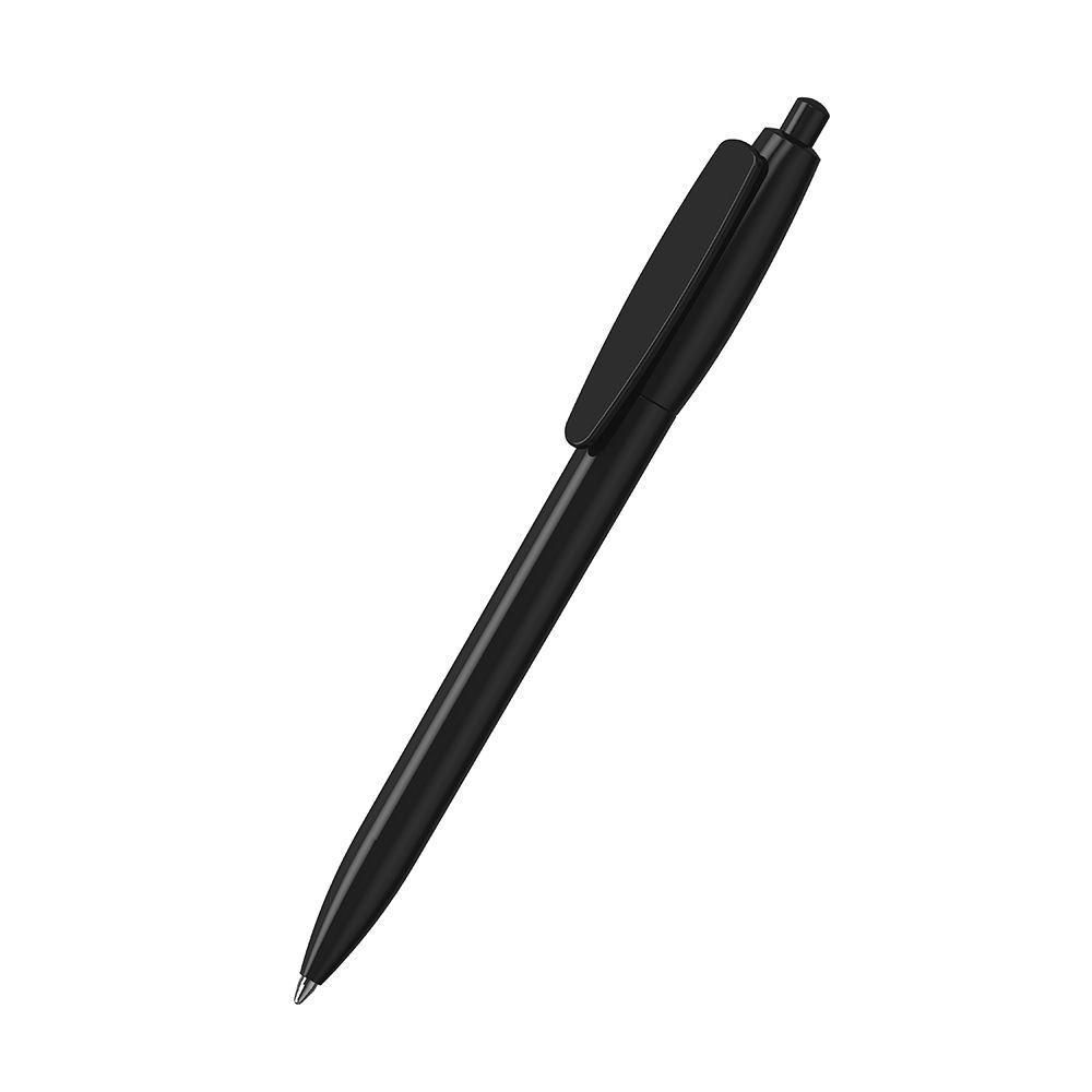 Druckkugelschreiber Klix high gloss - schwarz-196