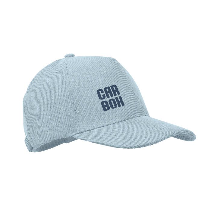 Baseball Kappe 5 Panels Cord WALE - babyblau-708