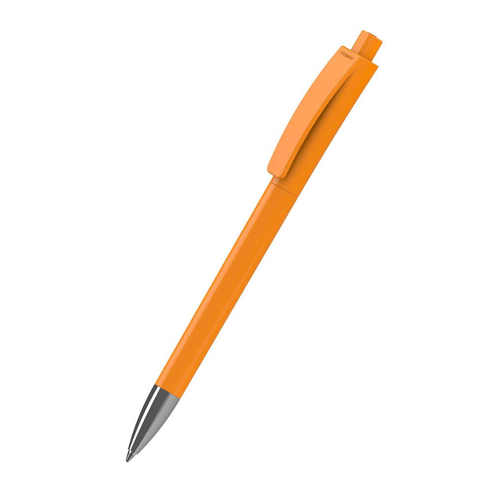 Druckkugelschreiber Qube high gloss Mn - hellorange-747
