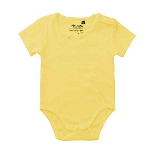 Babies Short Sleeve Bodystocking - dusty yellow-674