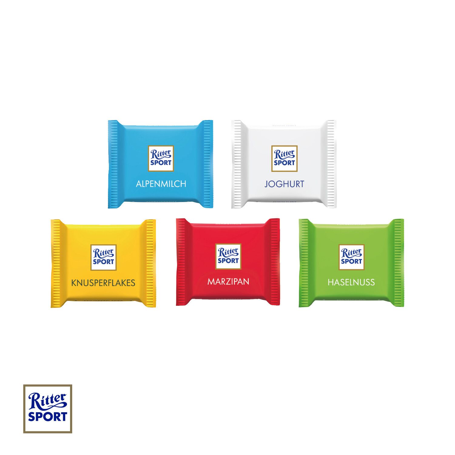Werbe-Klappkarte mit Ritter Sport Mini-787