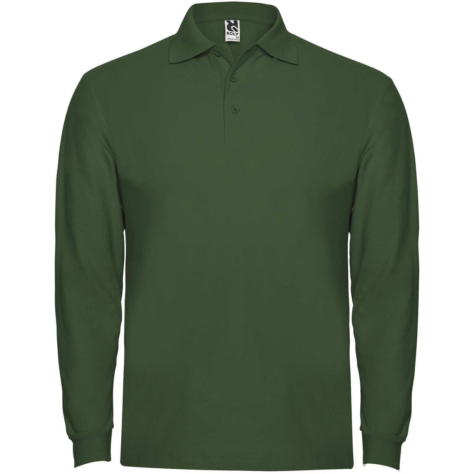 Estrella Langarm Poloshirt für Herren - dunkelgrün - M-109