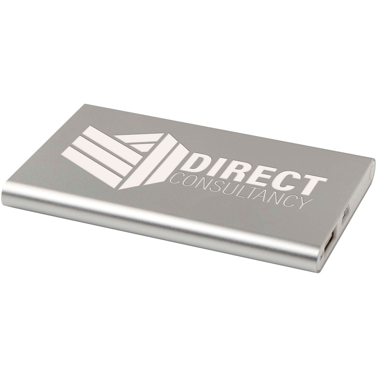 Pep 4000 mAh Type-C Powerbank aus recyceltem Aluminium  - silber-393