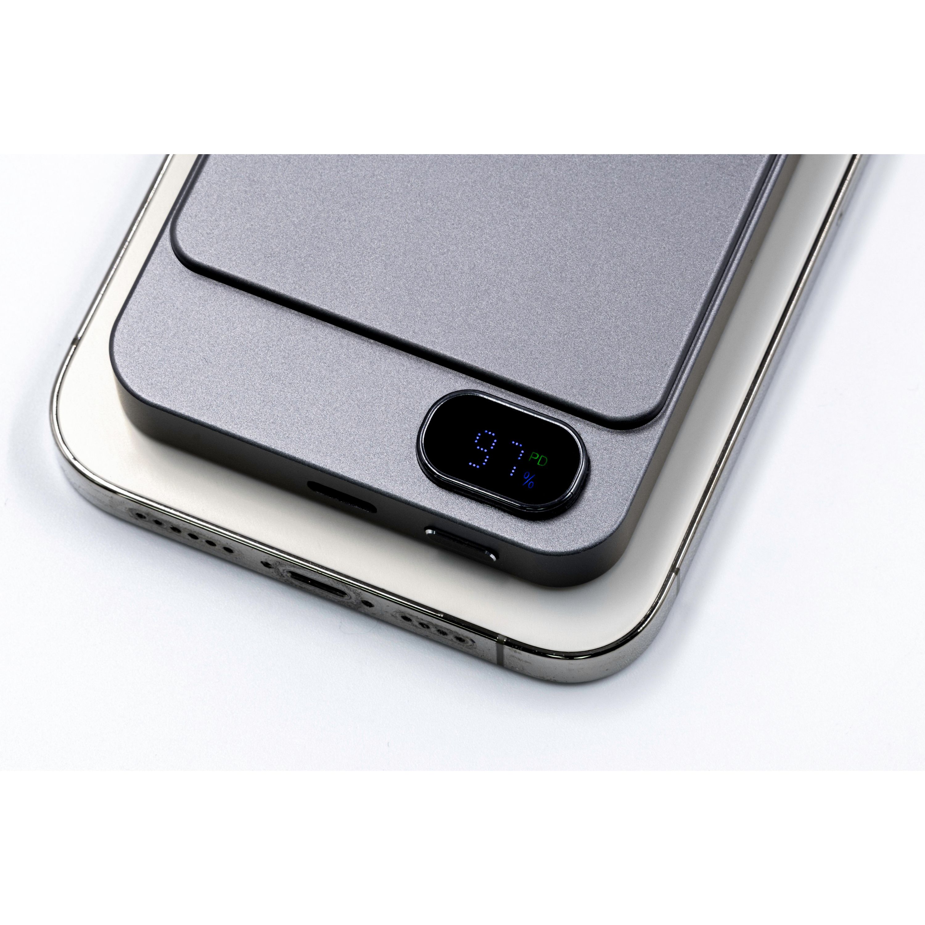 BrandCharger Powerwave 5000 kabellose Powerbank - stahlgrau-574