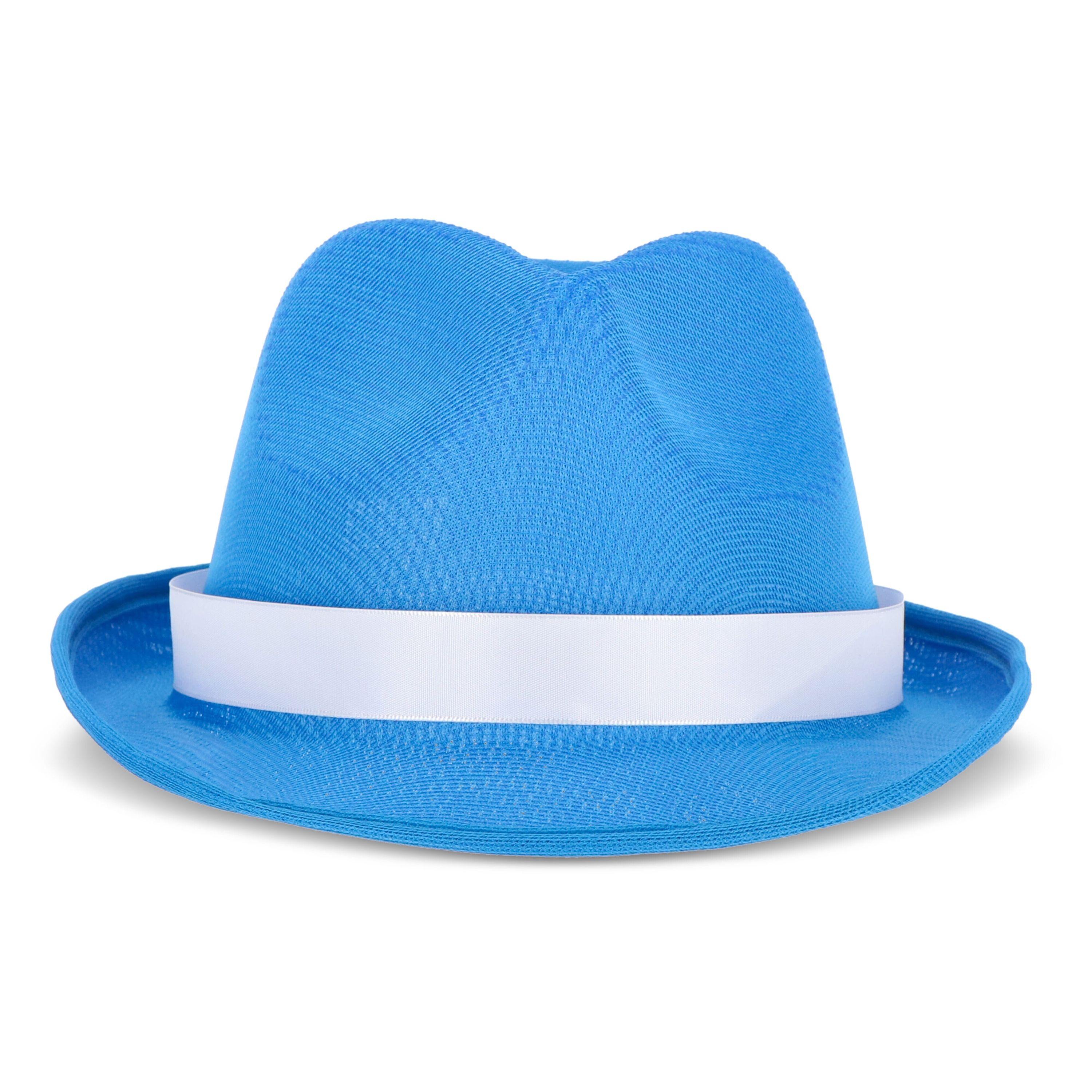 Polyestermütze mit band - blau-821
