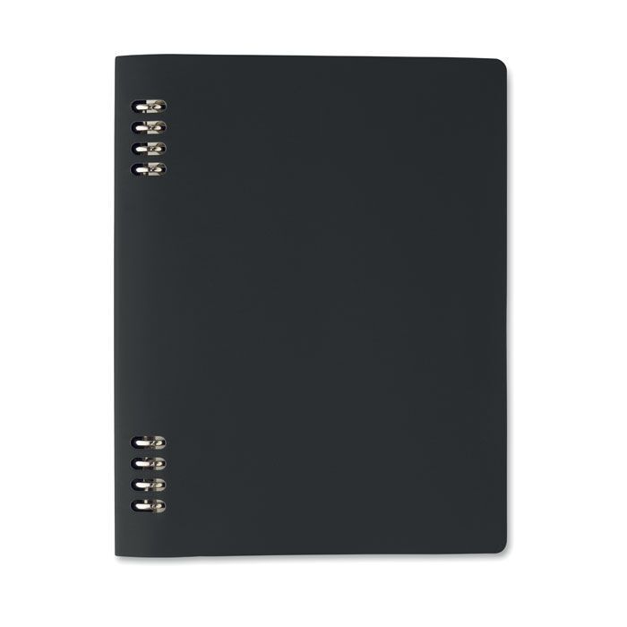 DIN A5 PU-Notizbuch SPIRABLE - schwarz-786