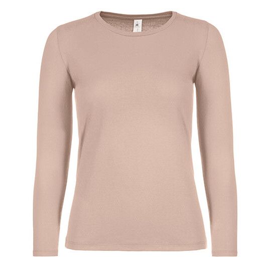 Women´s T-Shirt #E150 Long Sleeve für Damen - millennial pink - S-790