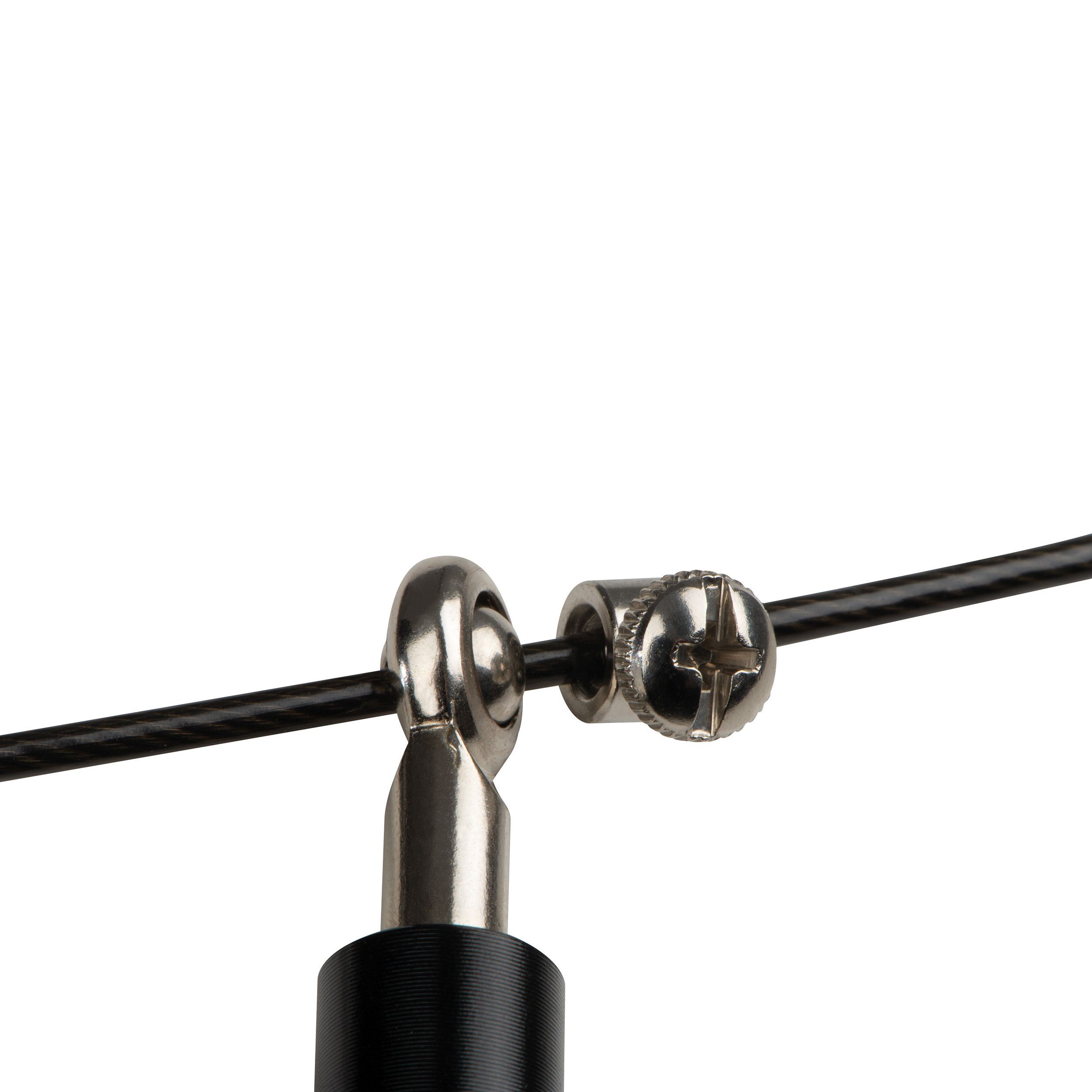 Springseil mit Metallgriffen - schwarz-382