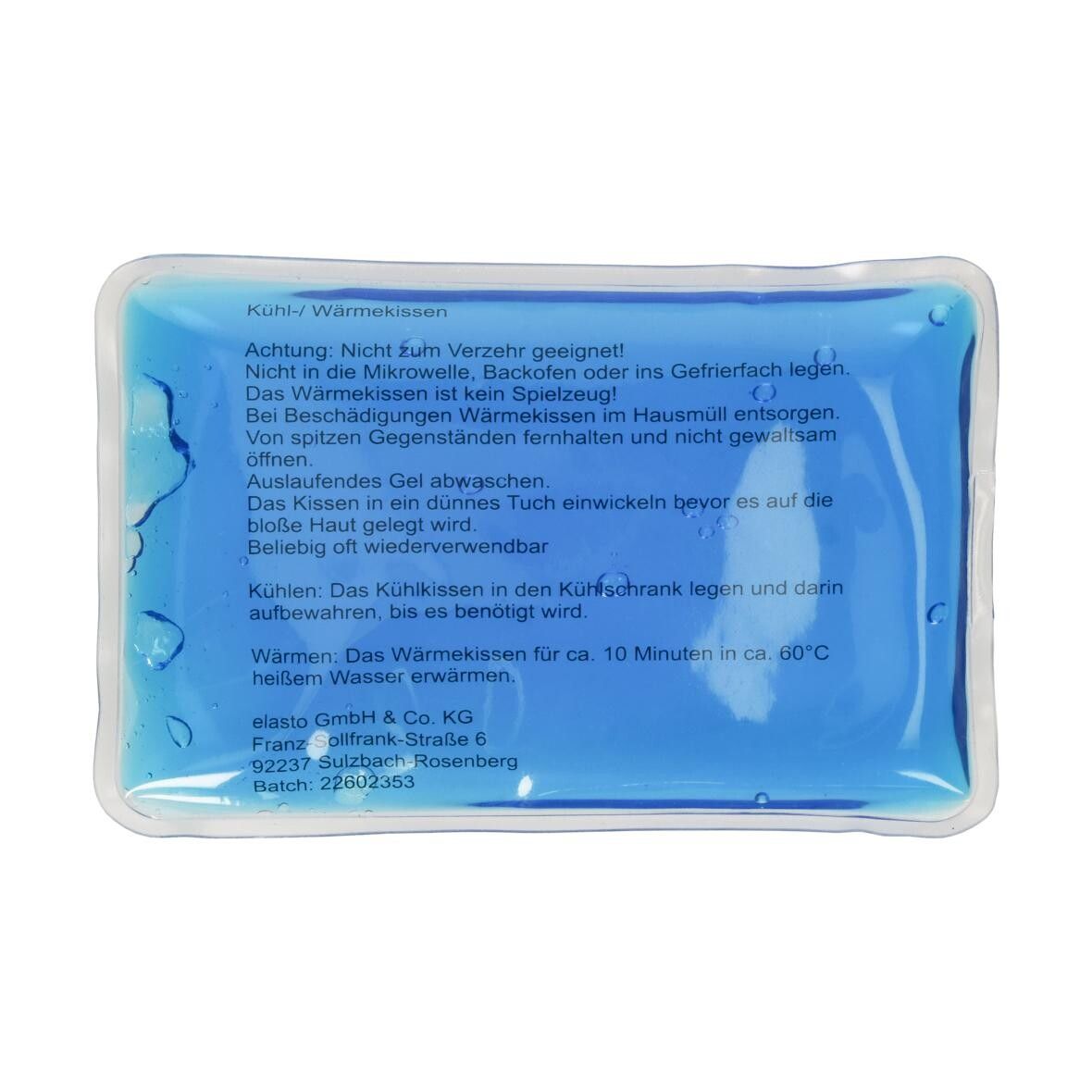 Kühl-/Wärmekissen Fresh, klein - transluzent-blau-944