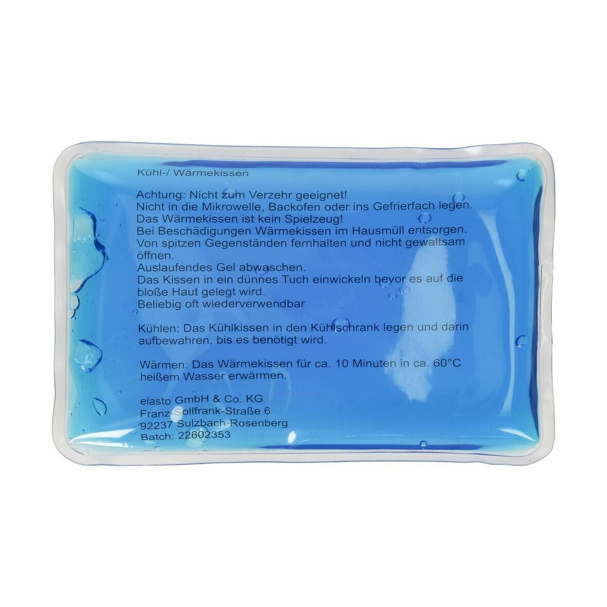 Kühl-/Wärmekissen Fresh, klein - transluzent-blau-944
