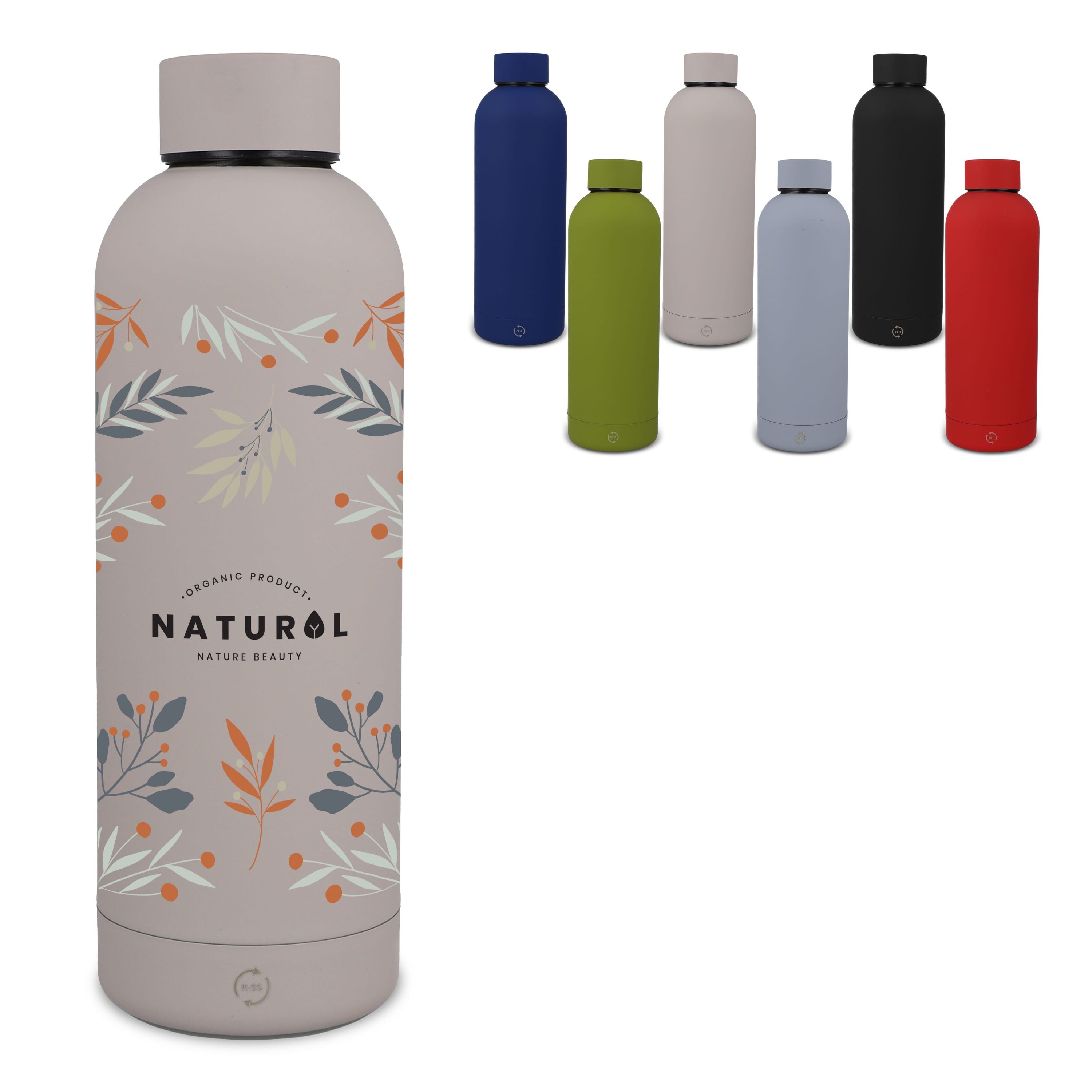 Isolierflasche Alchemie Soft Touch 500ml - schwarz-66