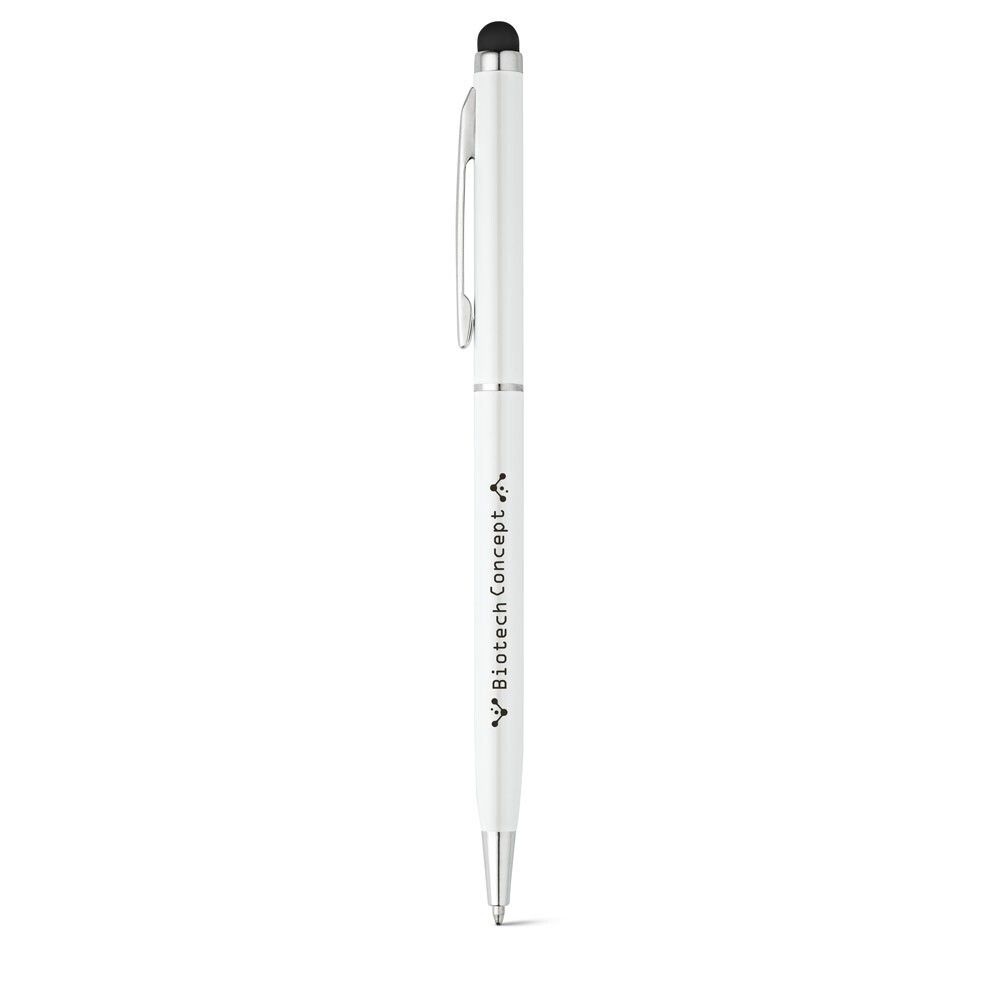 ZOE BK Kugelschreiber aus Aluminium mit Touchpen-Spitze - schwarz-768