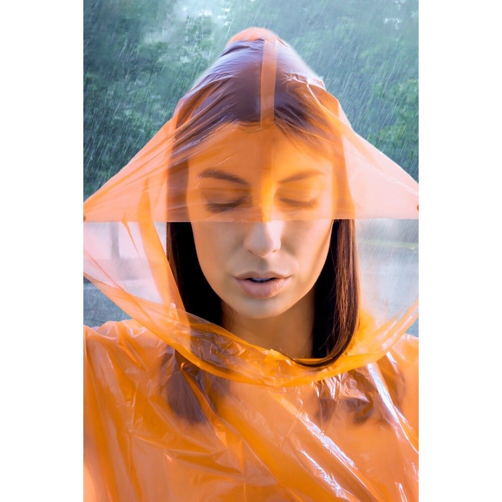 SANDRA Regenponcho - rot-571