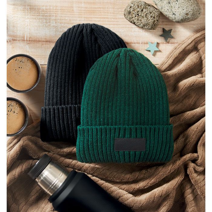 3M-Beanie mit Bündchen ANVIK - dunkelgrün-634