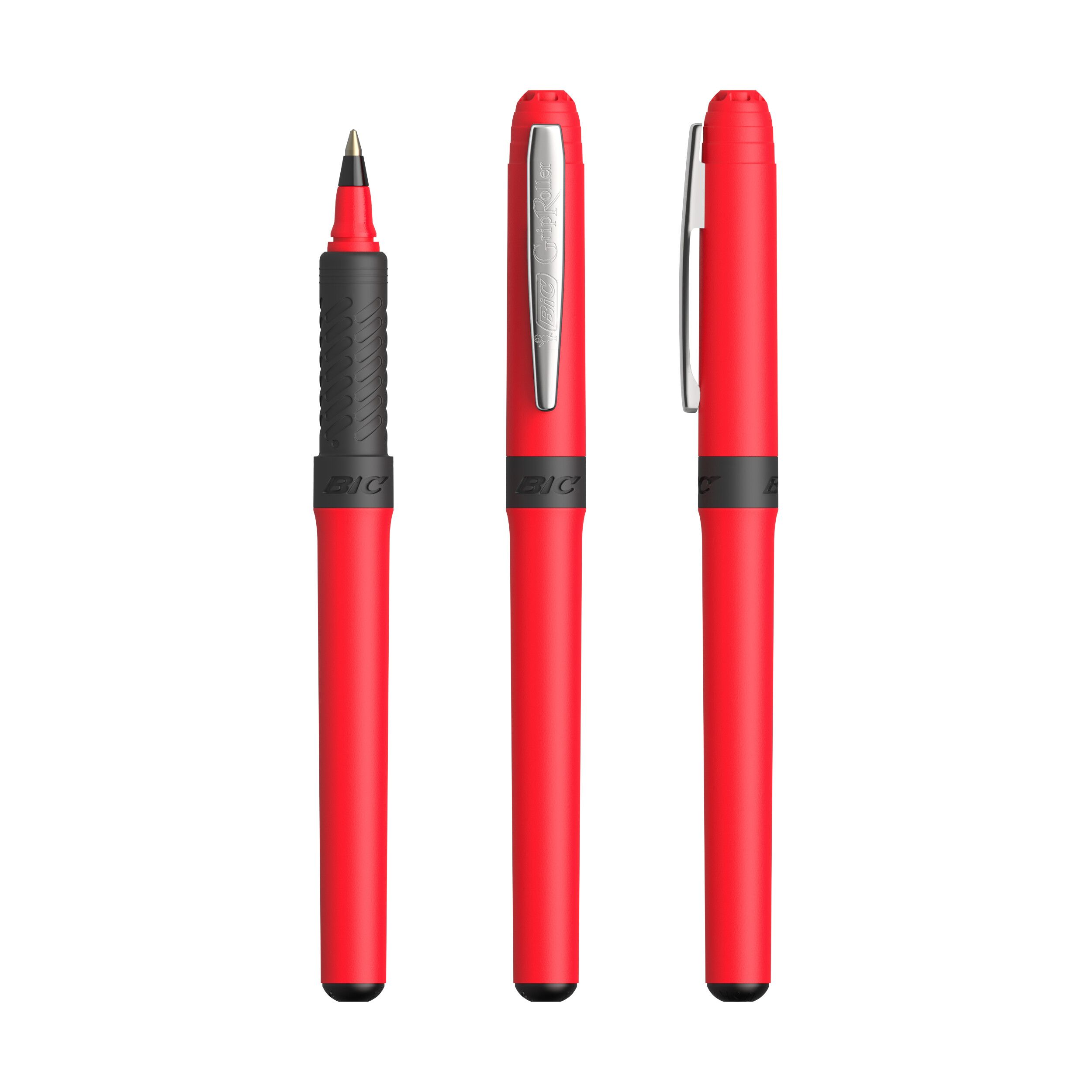 BIC® Grip Roller, Mine schwarz - rot - chrom-806