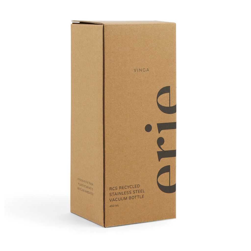 VINGA Erie 450ml Vakuumflasche aus RCS recyceltem Stahl - schwarz-765