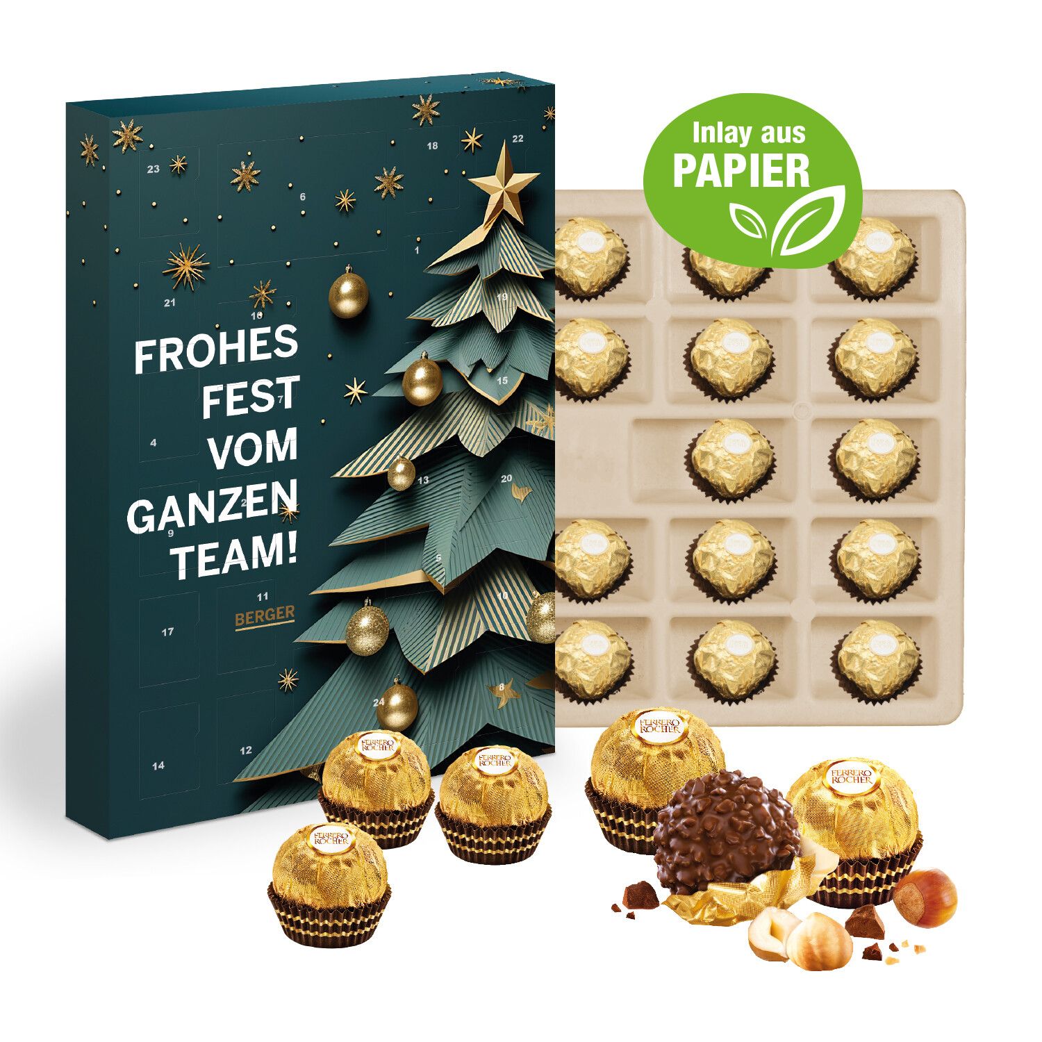 Wand-Adventskalender Ferrero Rocher, Inlay Aus Papier-371