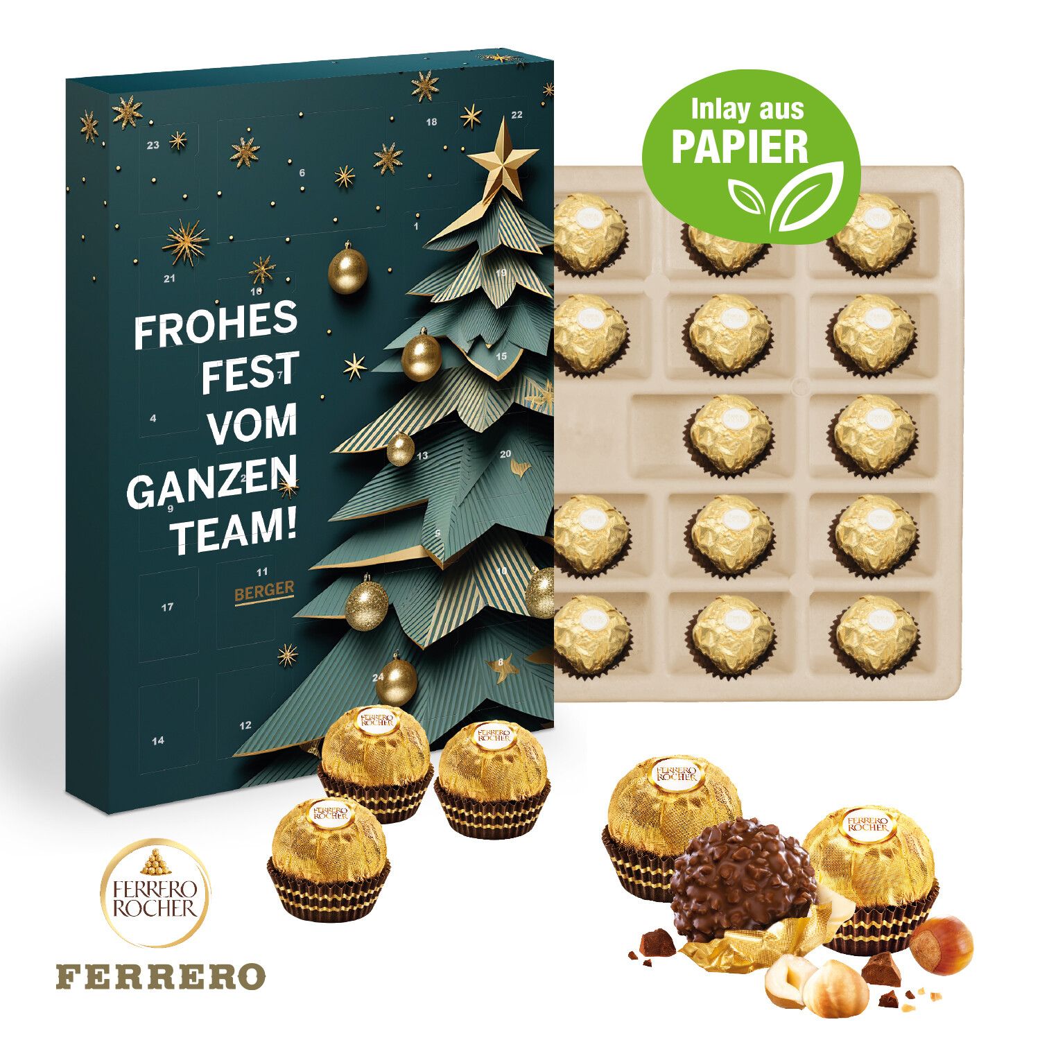 Wand-Adventskalender Ferrero Rocher, Inlay Aus Papier-371