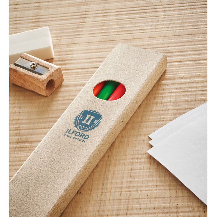 4 Textmarker-Buntstifte BOWY - multicolour-673