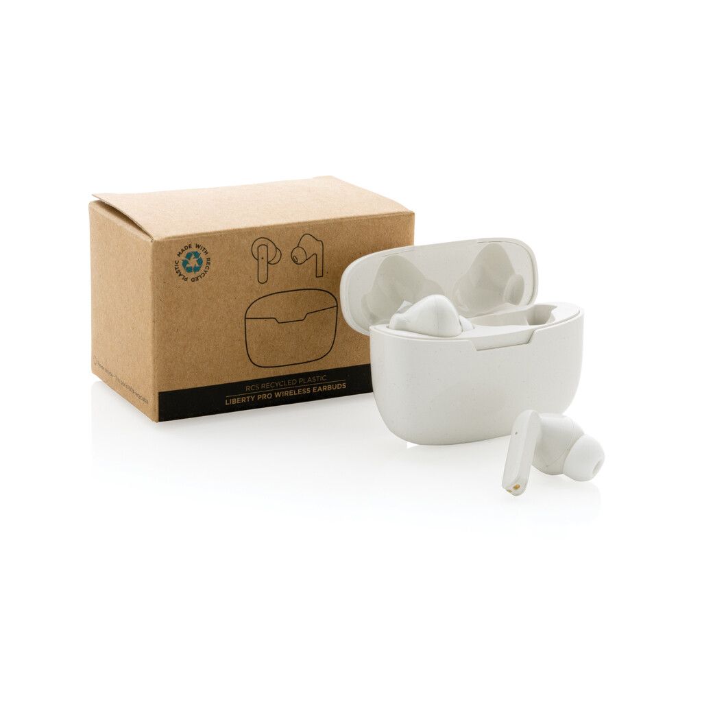 Liberty Pro TWS-Ohrhörer aus recyceltem RCS-ABS - weiß-725