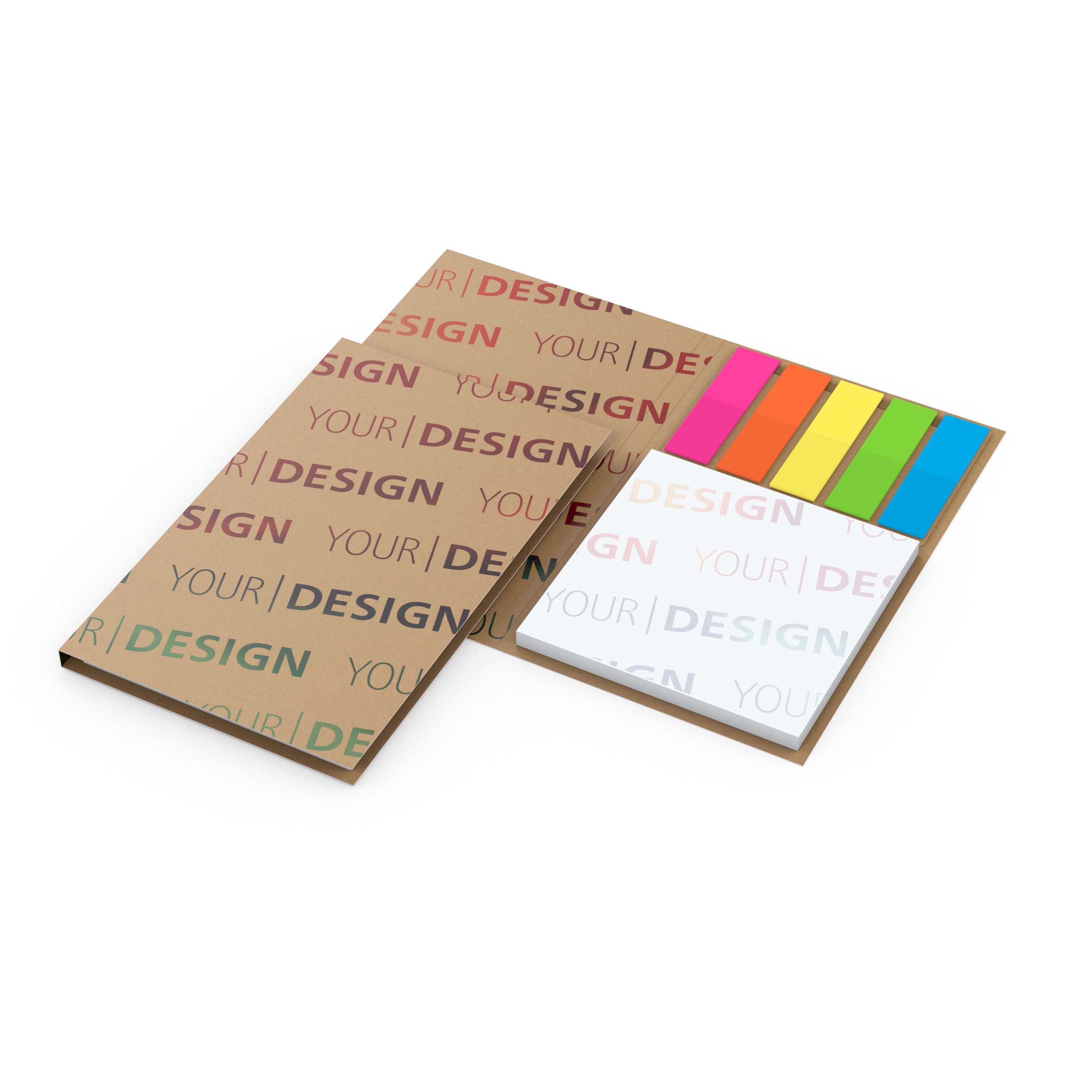 Haftnotiz-Set Berlin, Filmmarker, Naturkarton braun-individuell-645