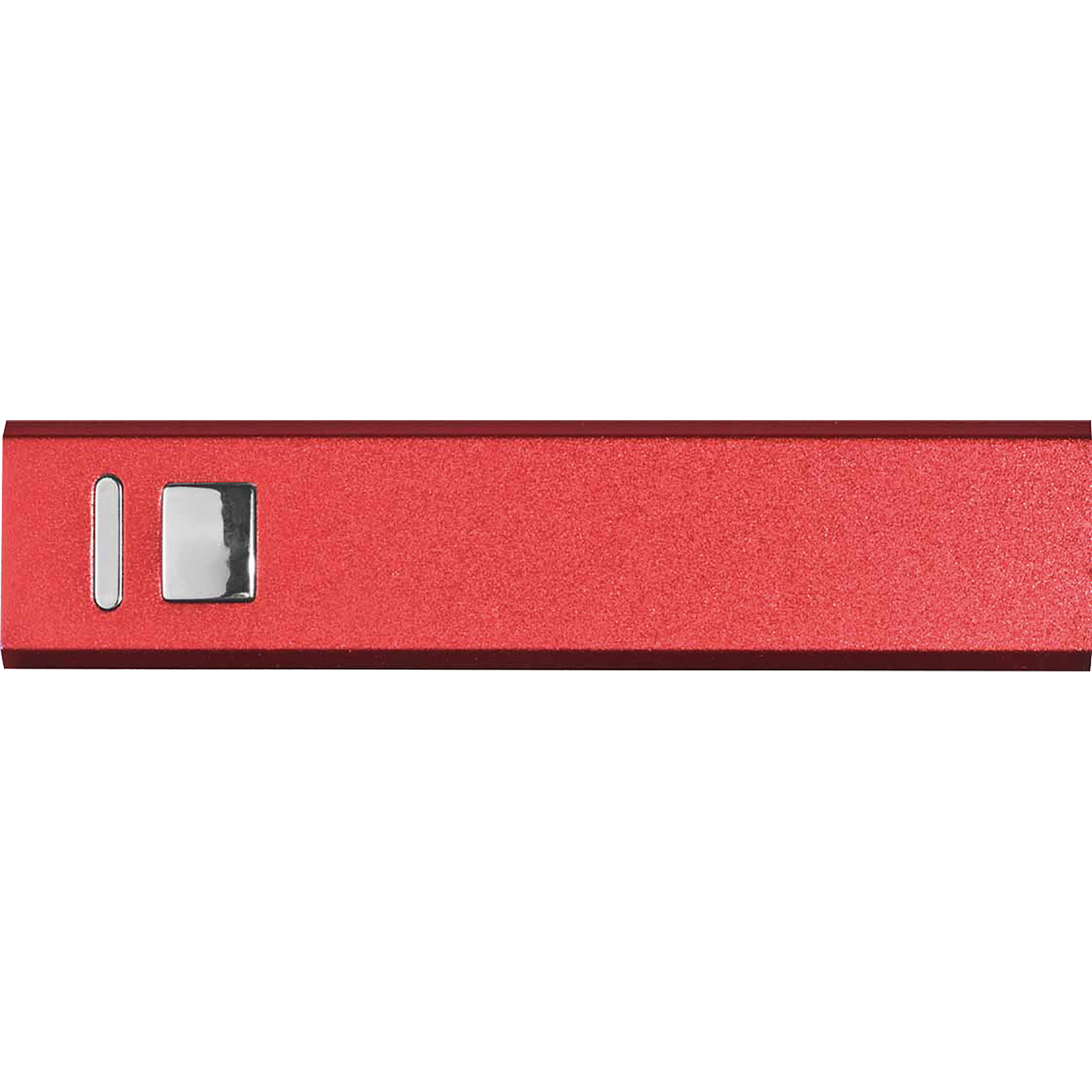 Metallpowerbank Port Hope - rot-589