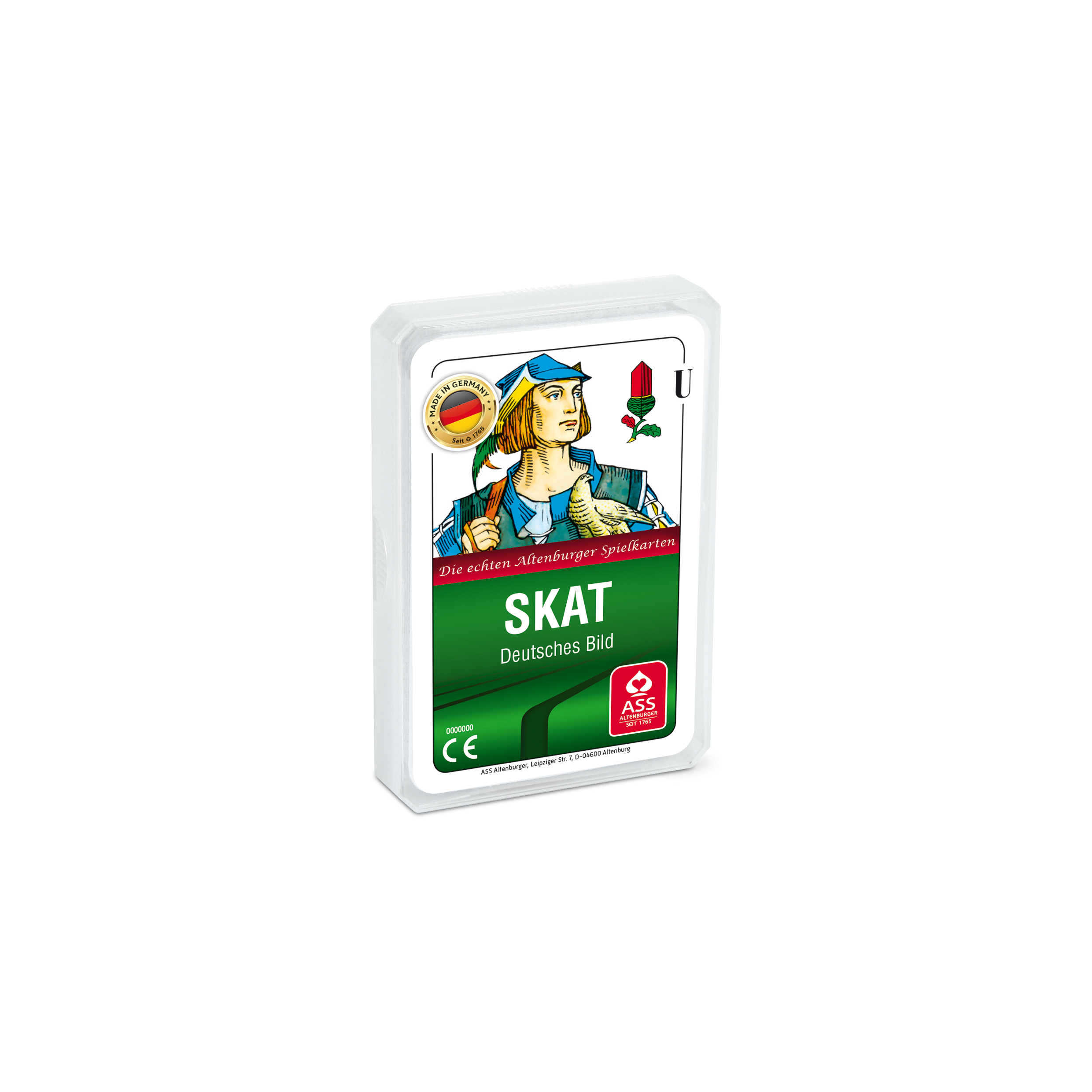 Skat dt. oder frz. Bild, 33 Blatt, im Kunststoffetui-968