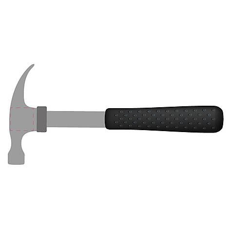 Veredelungsposition Hammer Kopf