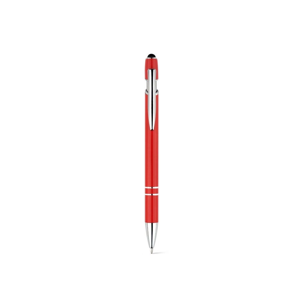 NEIL Kugelschreiber aus recyceltem Aluminium, Touch-Pen Druckknopf - rot-691
