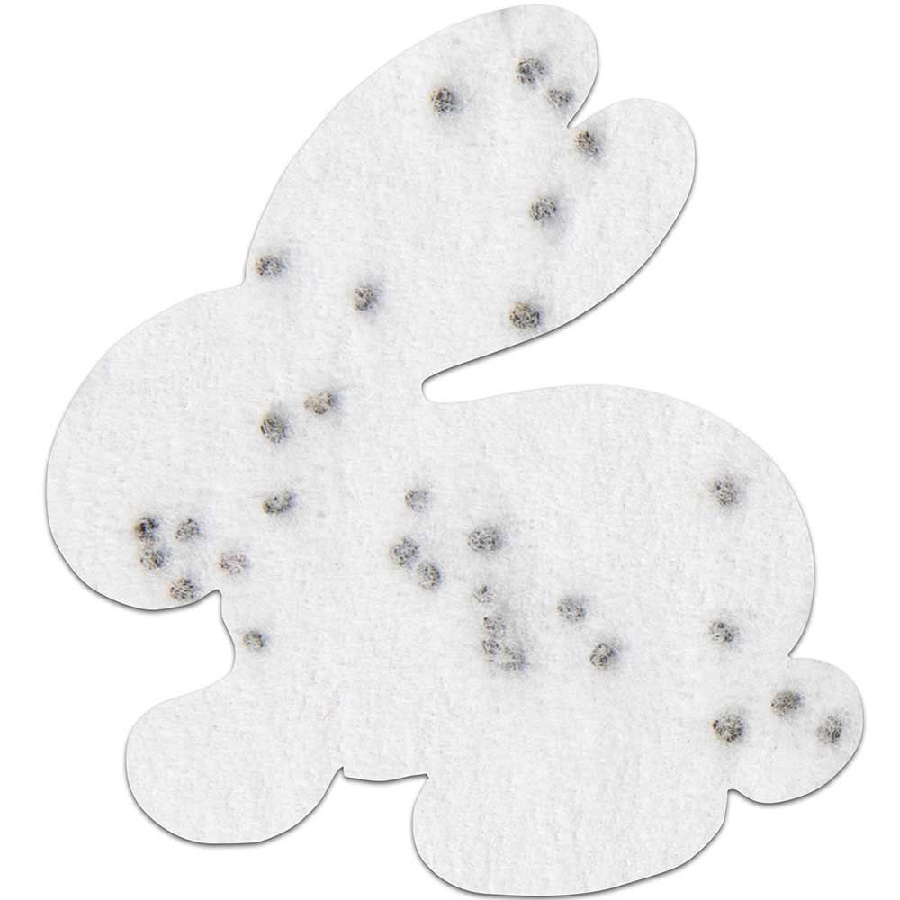 Samenpapier in Klappkärtchen - Ostern - Häschen-264